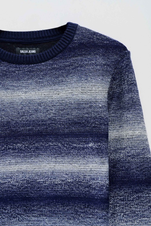 STRIPED KNIT SWEATER