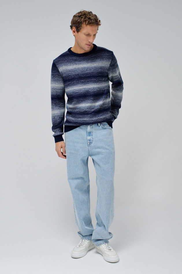 STRIPED KNIT SWEATER