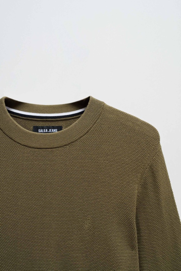 PULL EN MAILLE TEXTURÉE