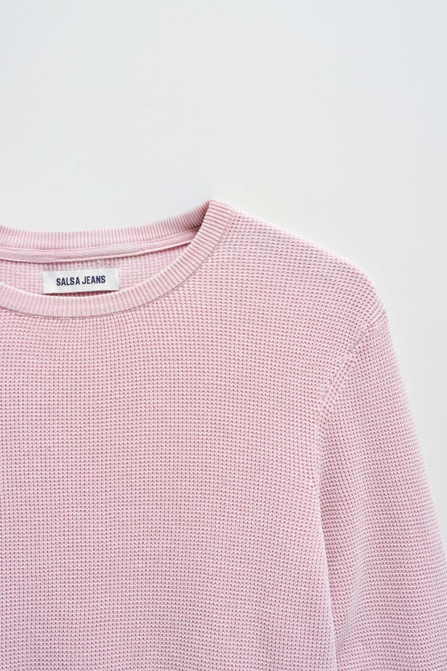 PULL EN MAILLE TEXTURÉE