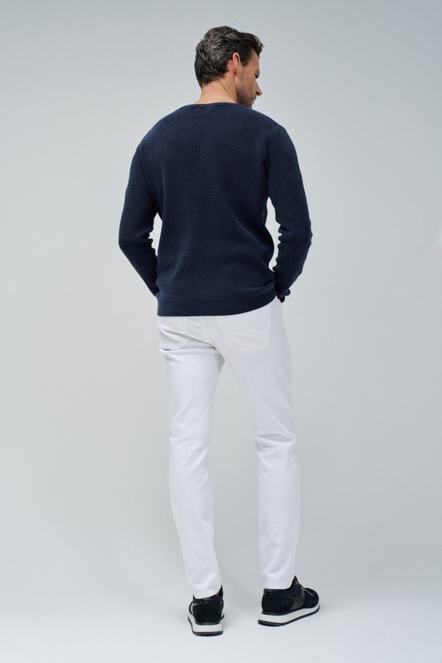 TEXTURED KNIT SWEATER