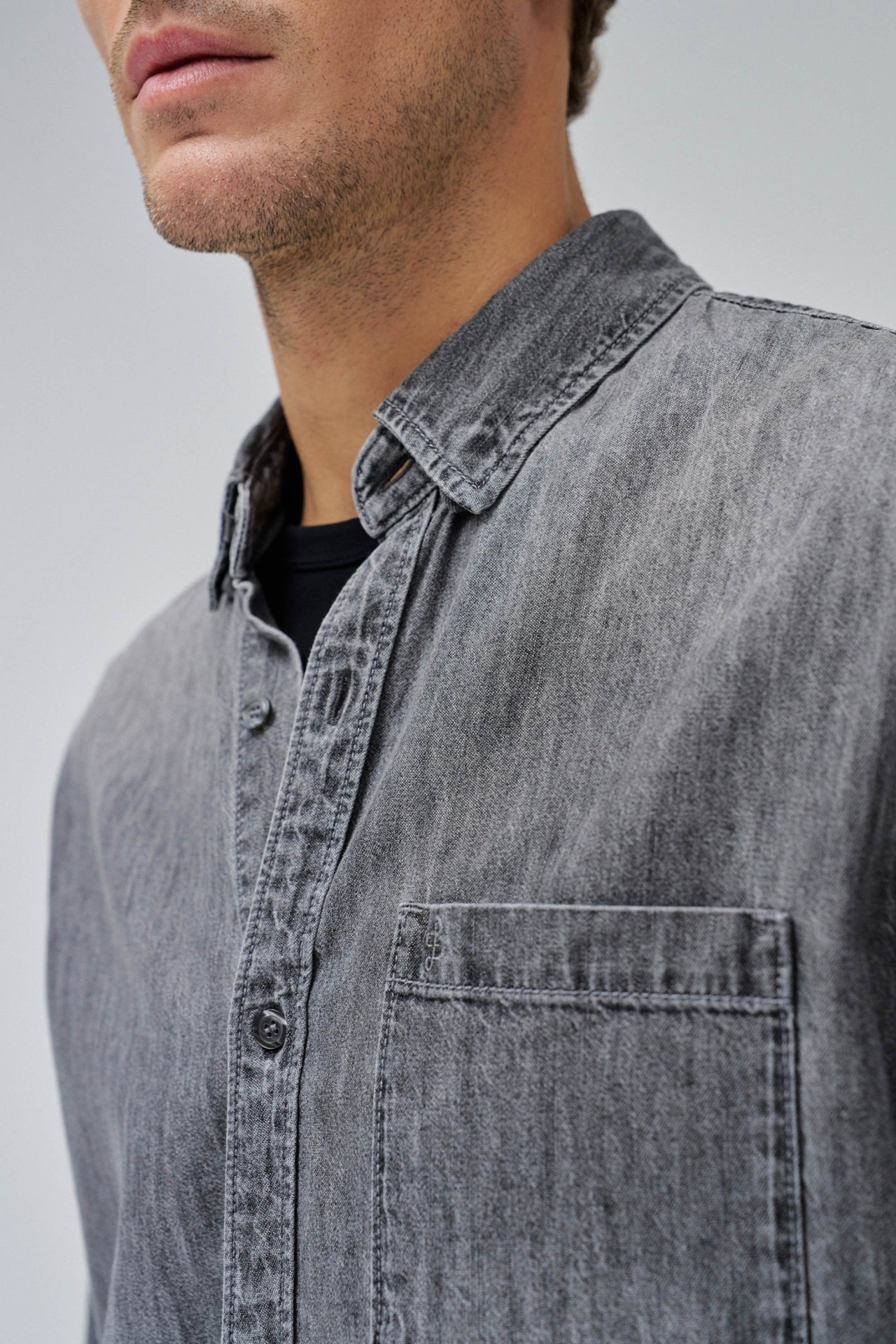 REGULAR FIT DENIM SHIRT