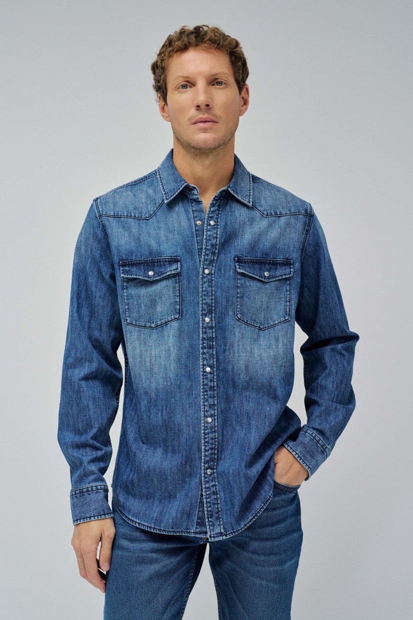 Chemise Jean COMPLICES Taille 43/44 Pour Homme - Occasion Très Bon état