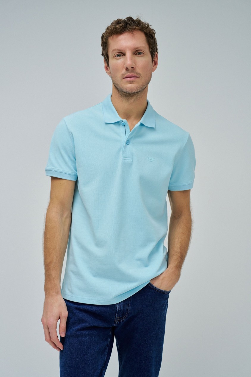 POLOSHIRT MIT MARKENDETAIL