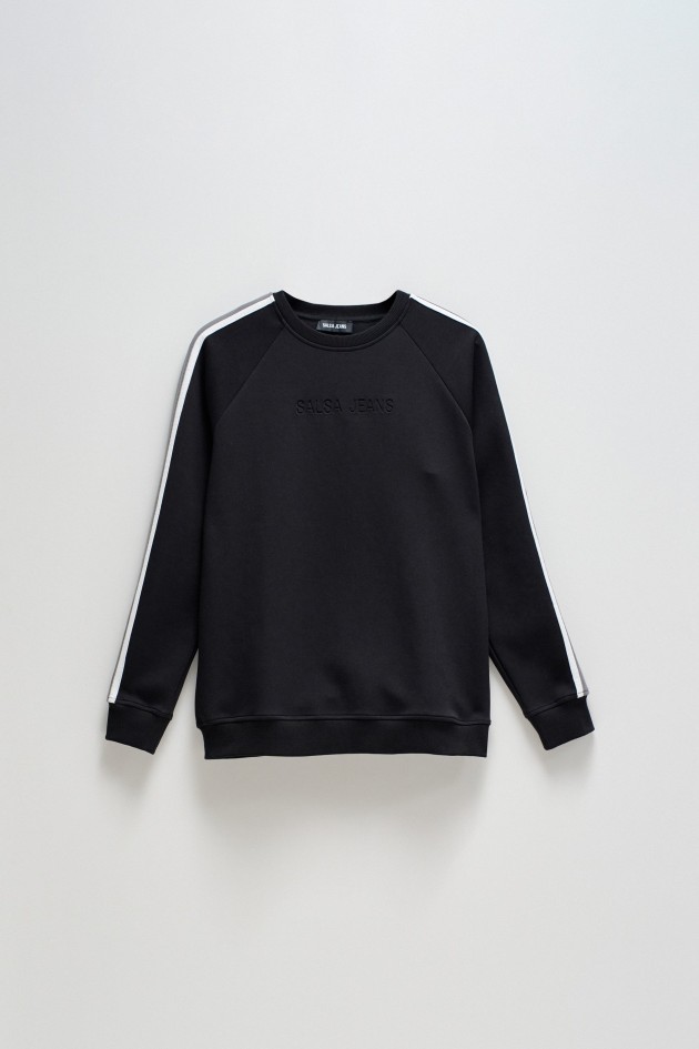 SWEAT À RAYURES SUR LES MANCHES