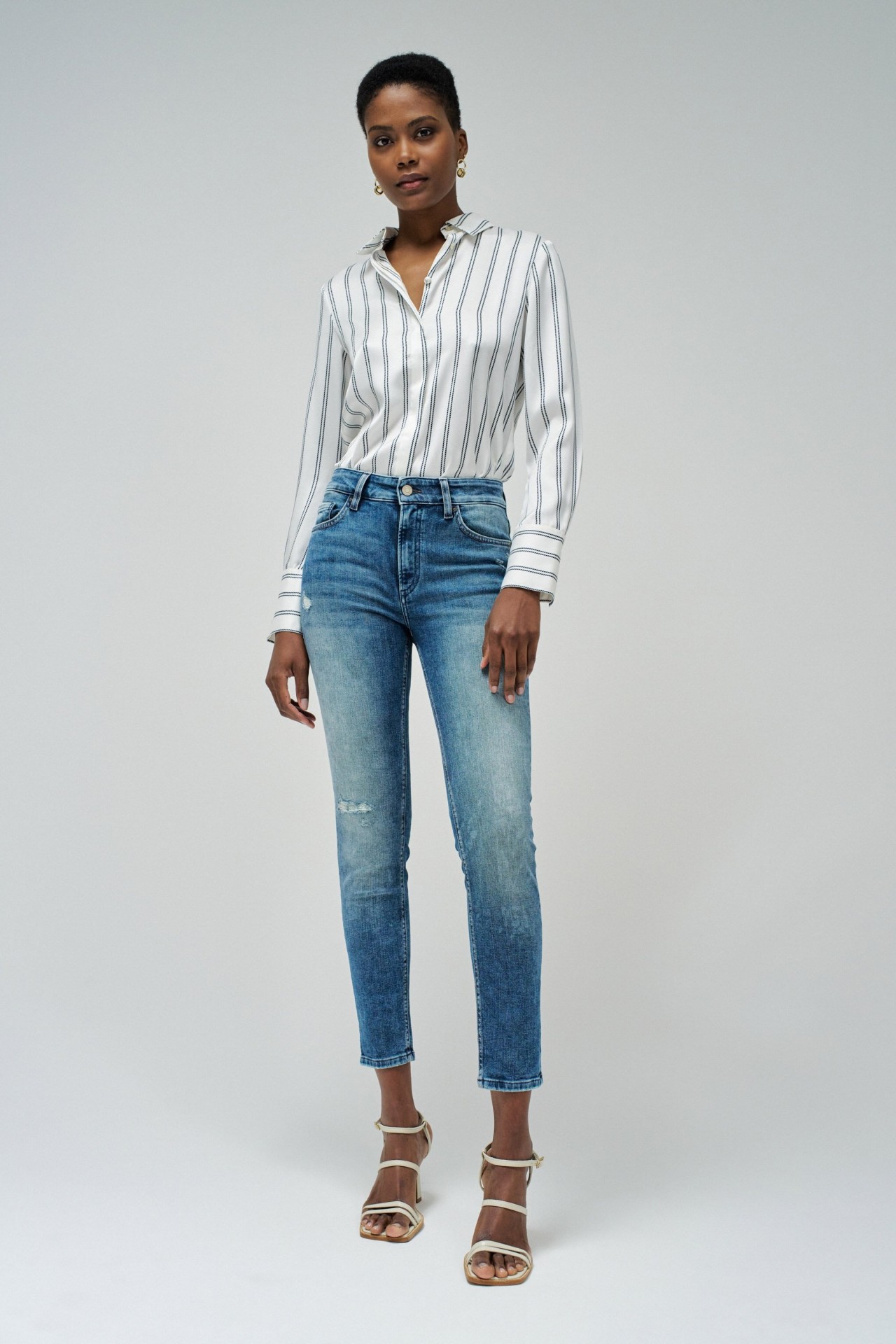 DESTINY PUSH UP CROPPED SKINNY JEANS