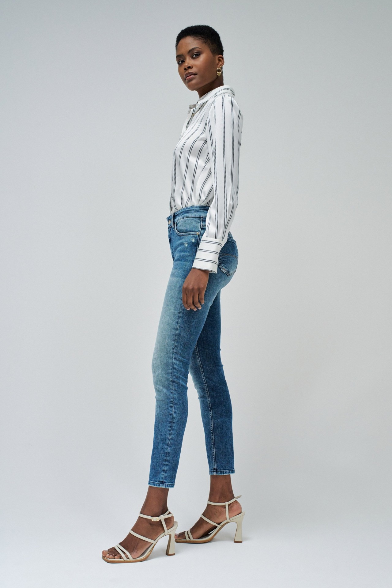 DESTINY PUSH UP CROPPED SKINNY JEANS