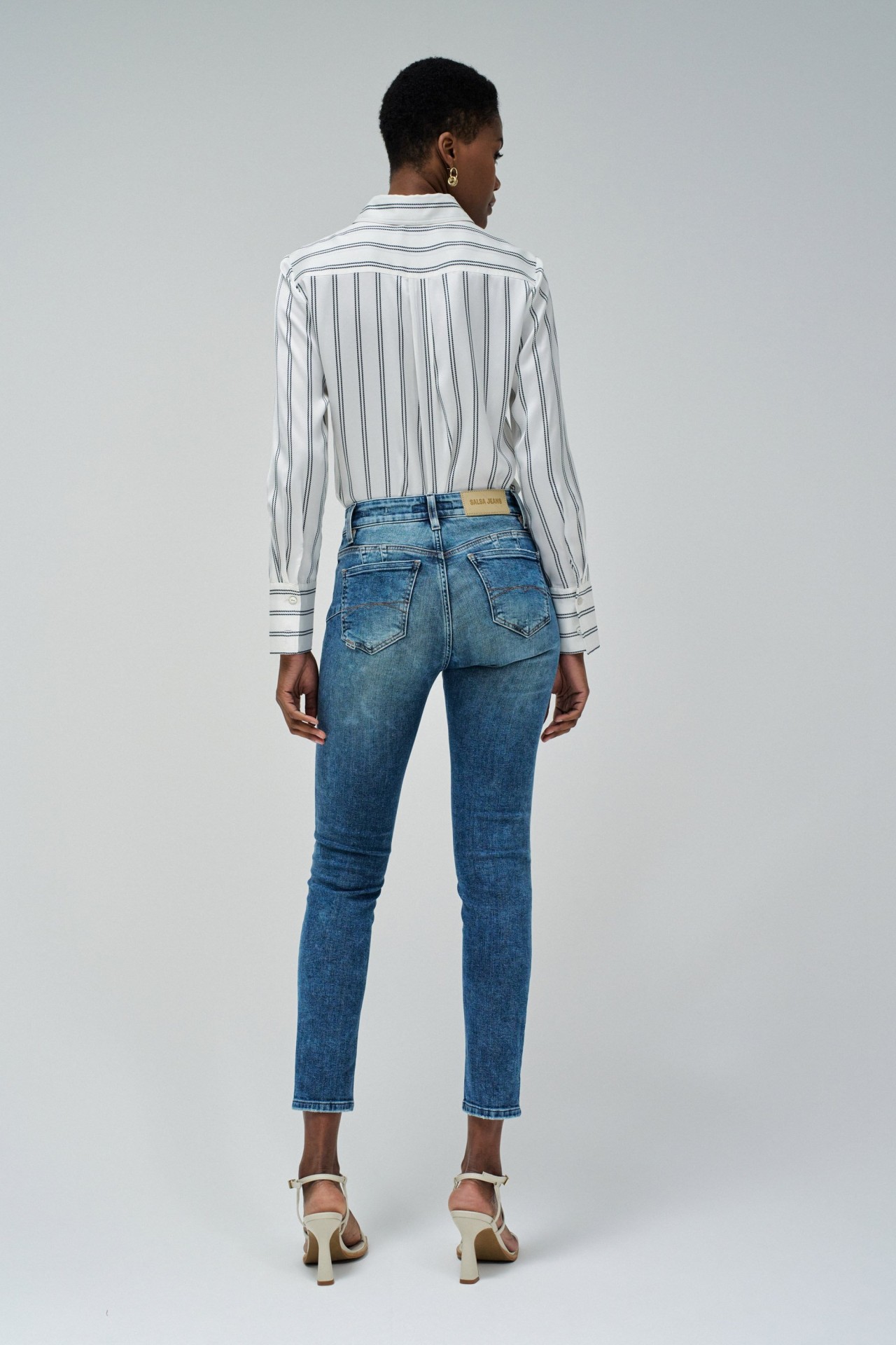 DESTINY PUSH UP CROPPED SKINNY JEANS