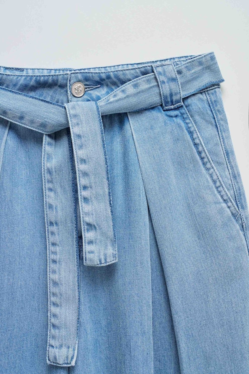 CHINO IN LIGHTDENIM WITH WIDE LEG