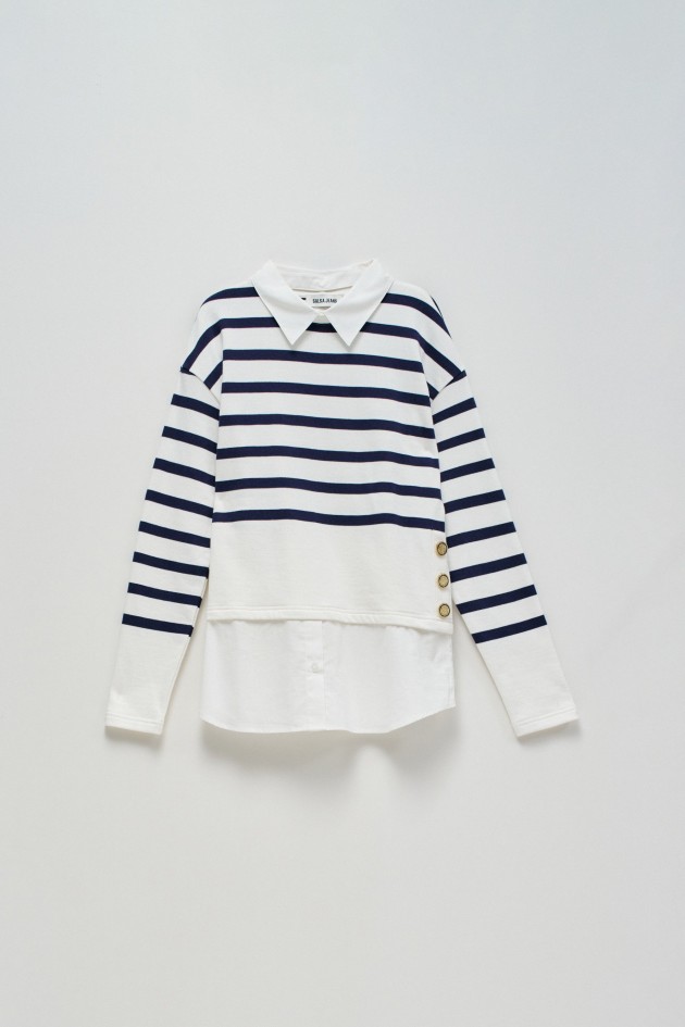 CAMISETA COMBINADA CON CAMISA