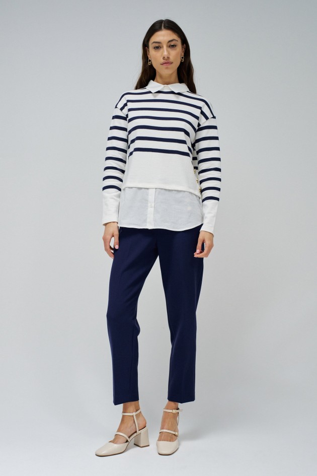 CAMISETA COMBINADA CON CAMISA