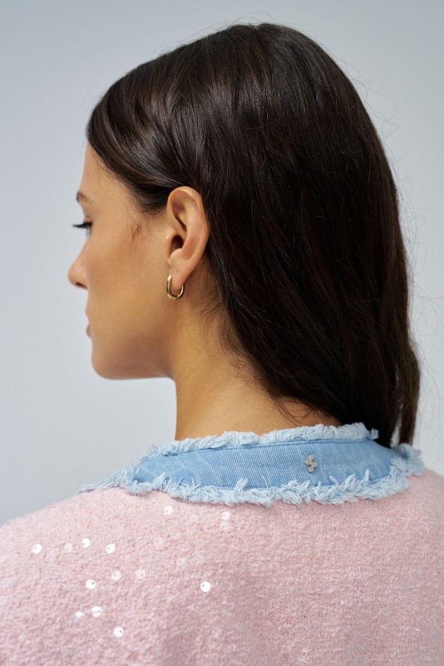 TWEED JACKE MIT PAILLETTEN