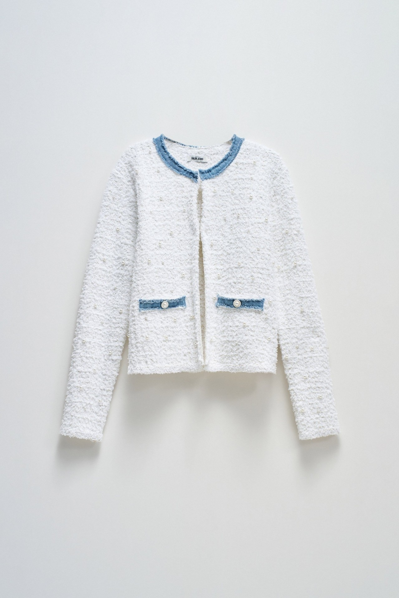 CARDIGAN AVEC PERLES ET BRILLANTS