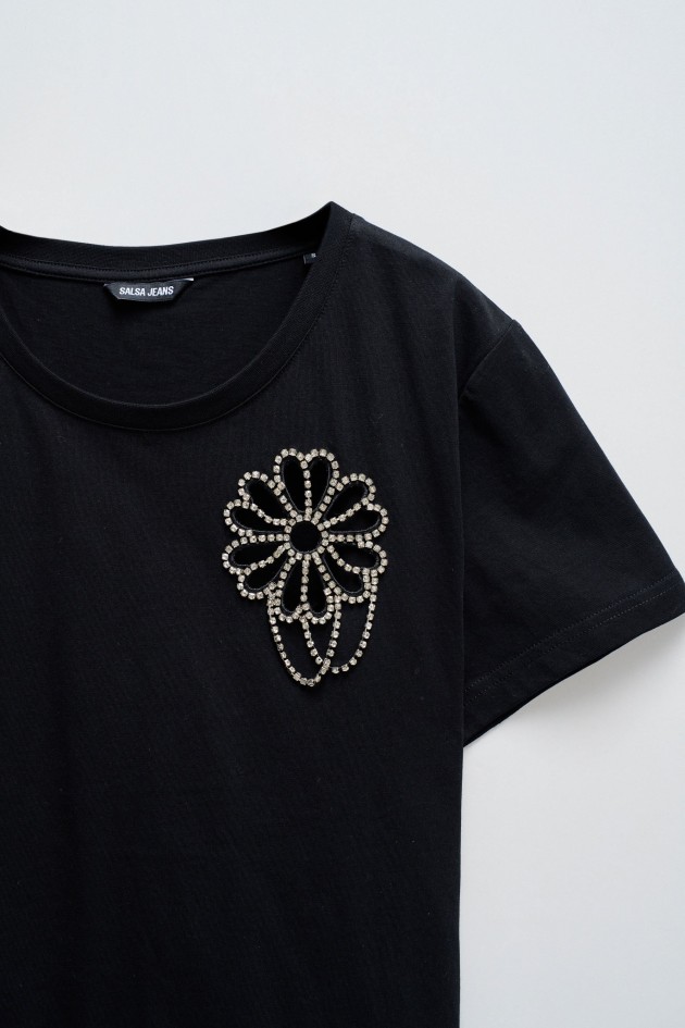 FLORAL CUT-OUT T-SHIRT