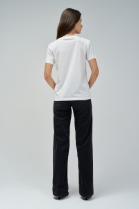 T-SHIRT WITH FLORAL CUTOUT