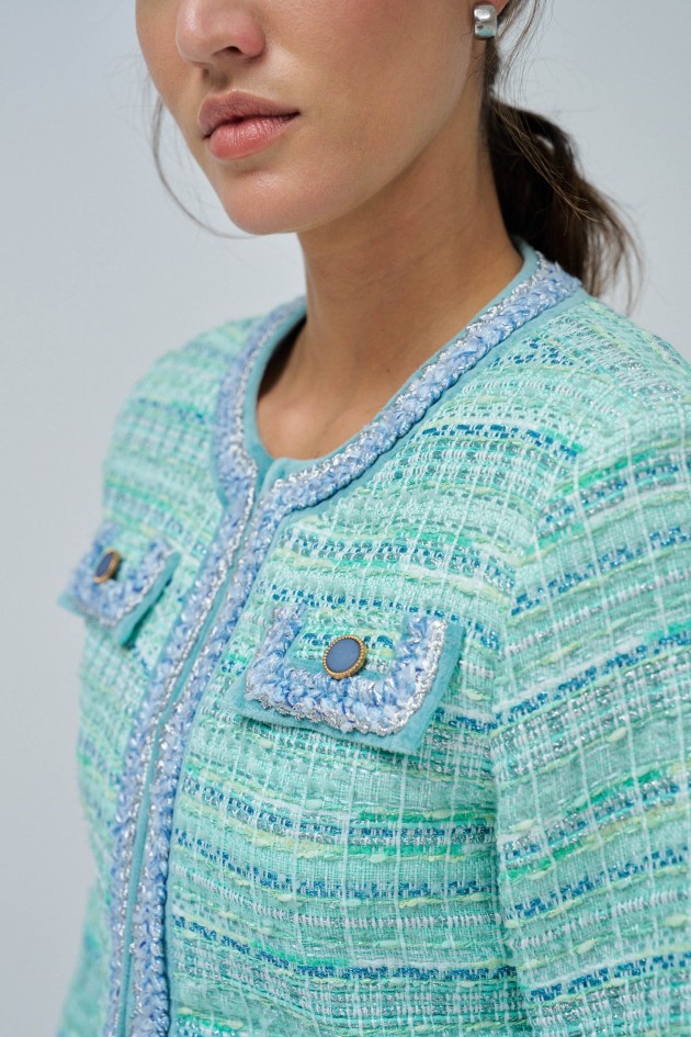CHAQUETA DE TWEED DE COLORES