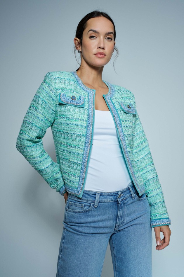 CHAQUETA DE TWEED DE COLORES