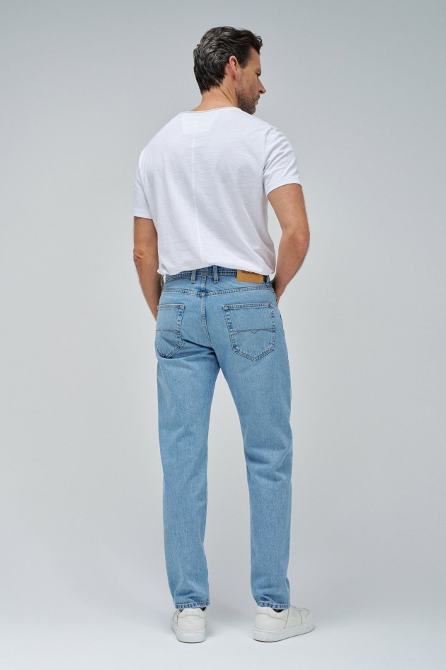 TROUSERS STRAIGHT LIGHT WASH