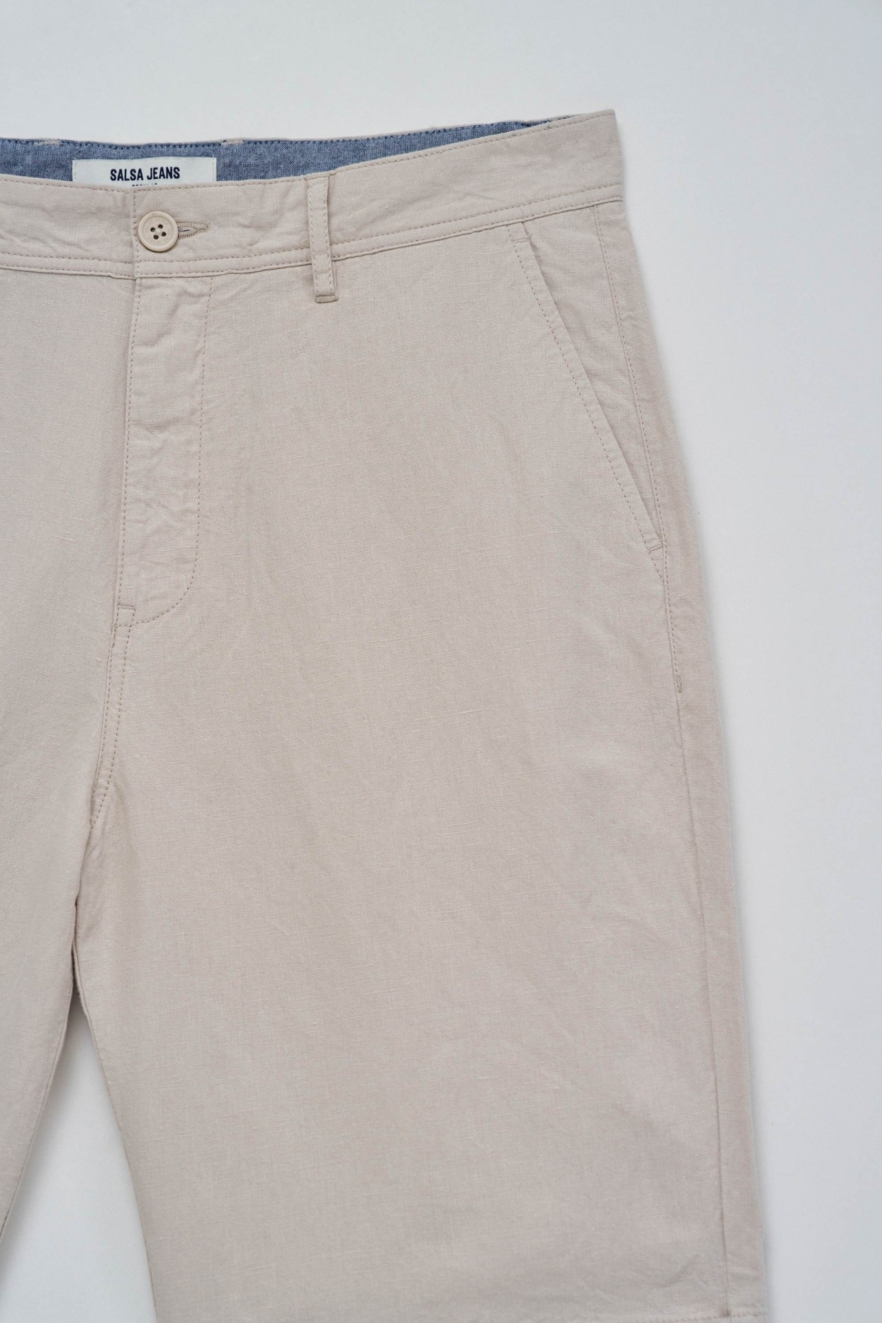 SHORTS EN MLANGE DE LIN.