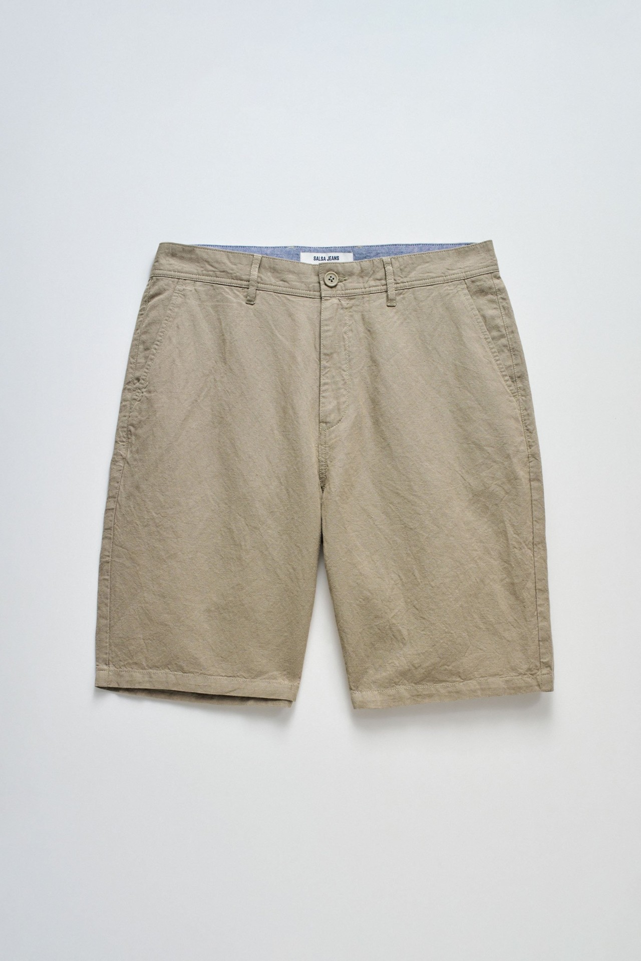 SHORTS EN MLANGE DE LIN