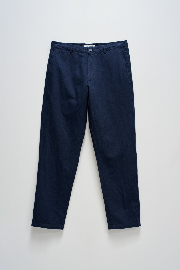 CHINO TROUSERS WITH LINEN BLEND