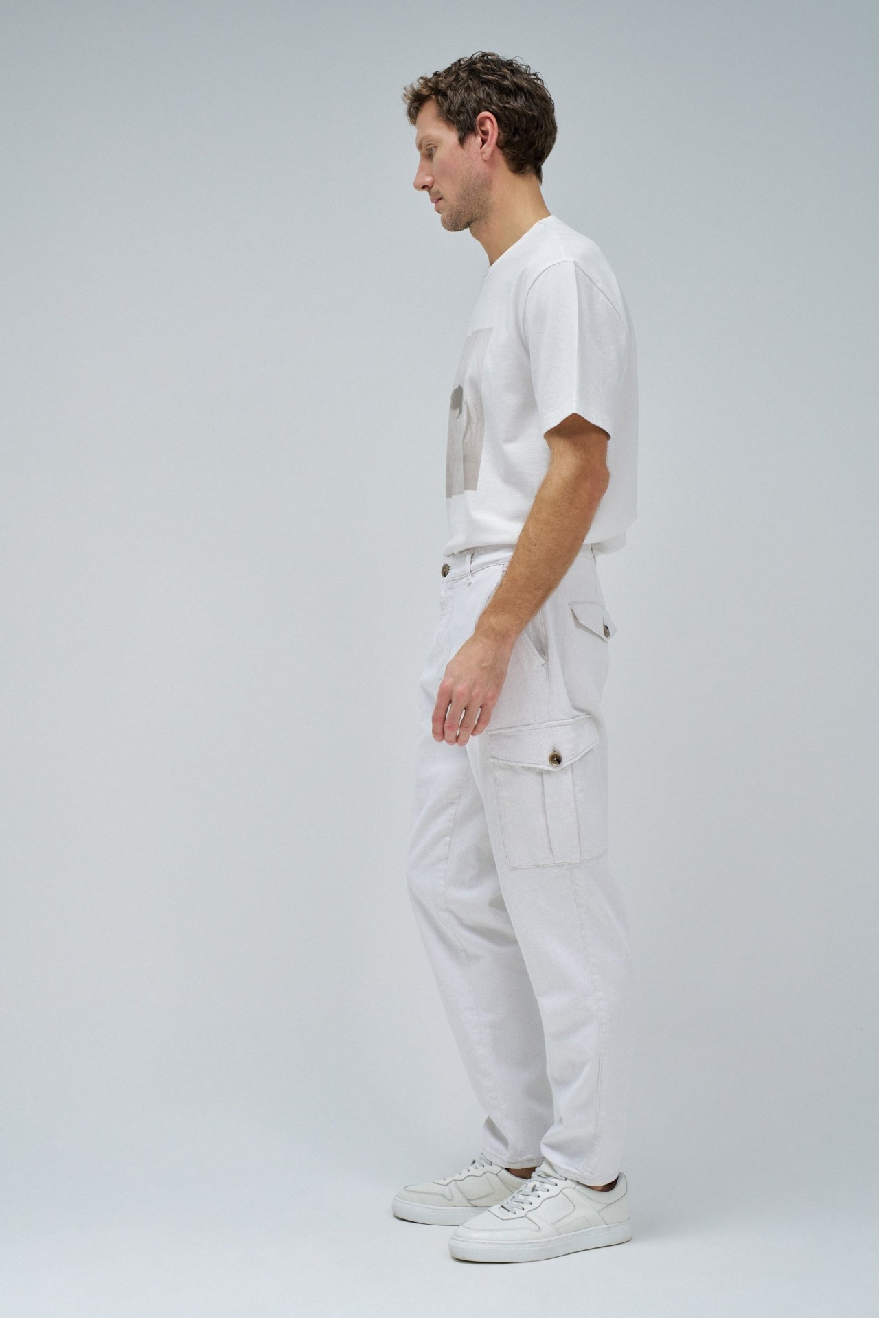 TAPERED CARGO STYLE TROUSERS