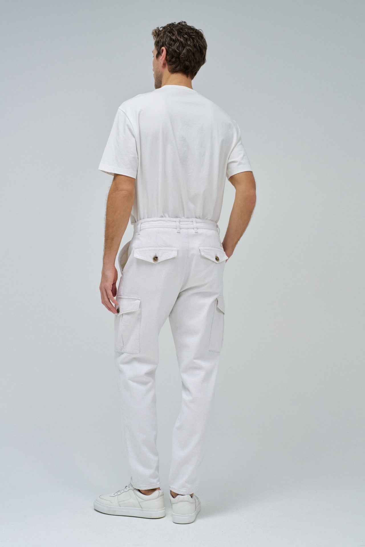 TAPERED CARGO STYLE TROUSERS