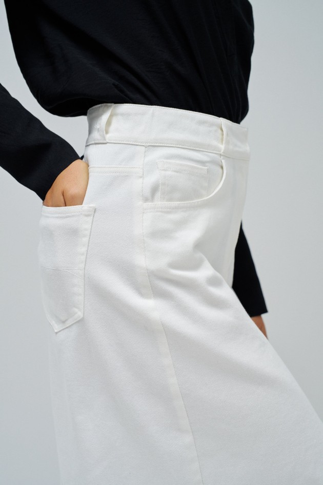 TRUE MIDI DENIM SKIRT