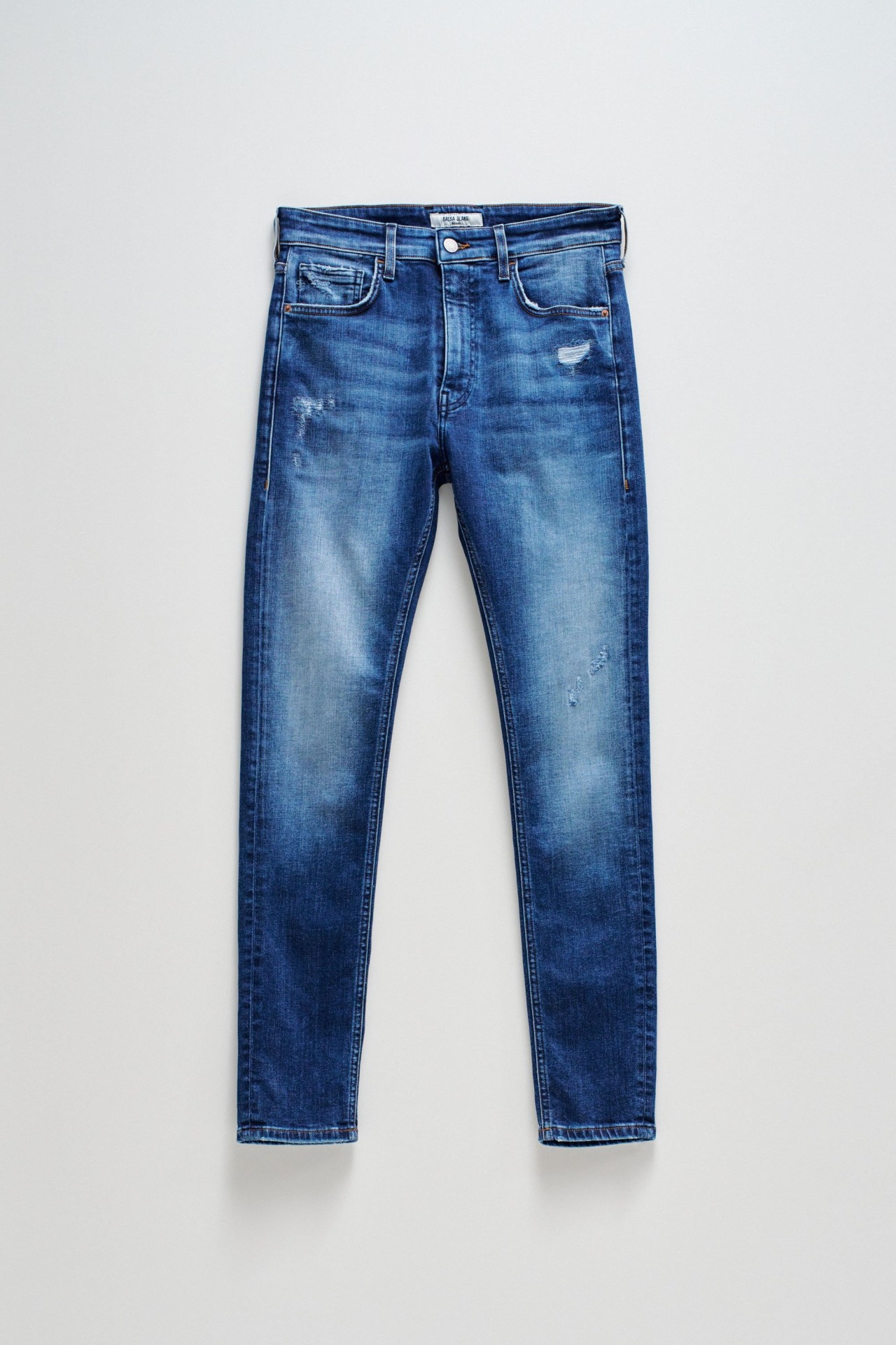 JEANS SKINNY FIT COM ROTOS