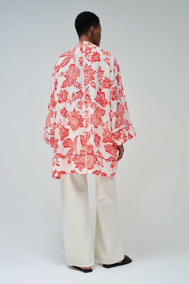 KIMONO MIT BLUMENMUSTER