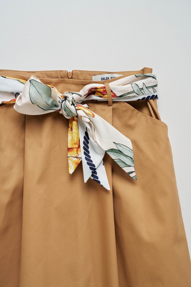 MIDI SKIRT IN FABRIC
