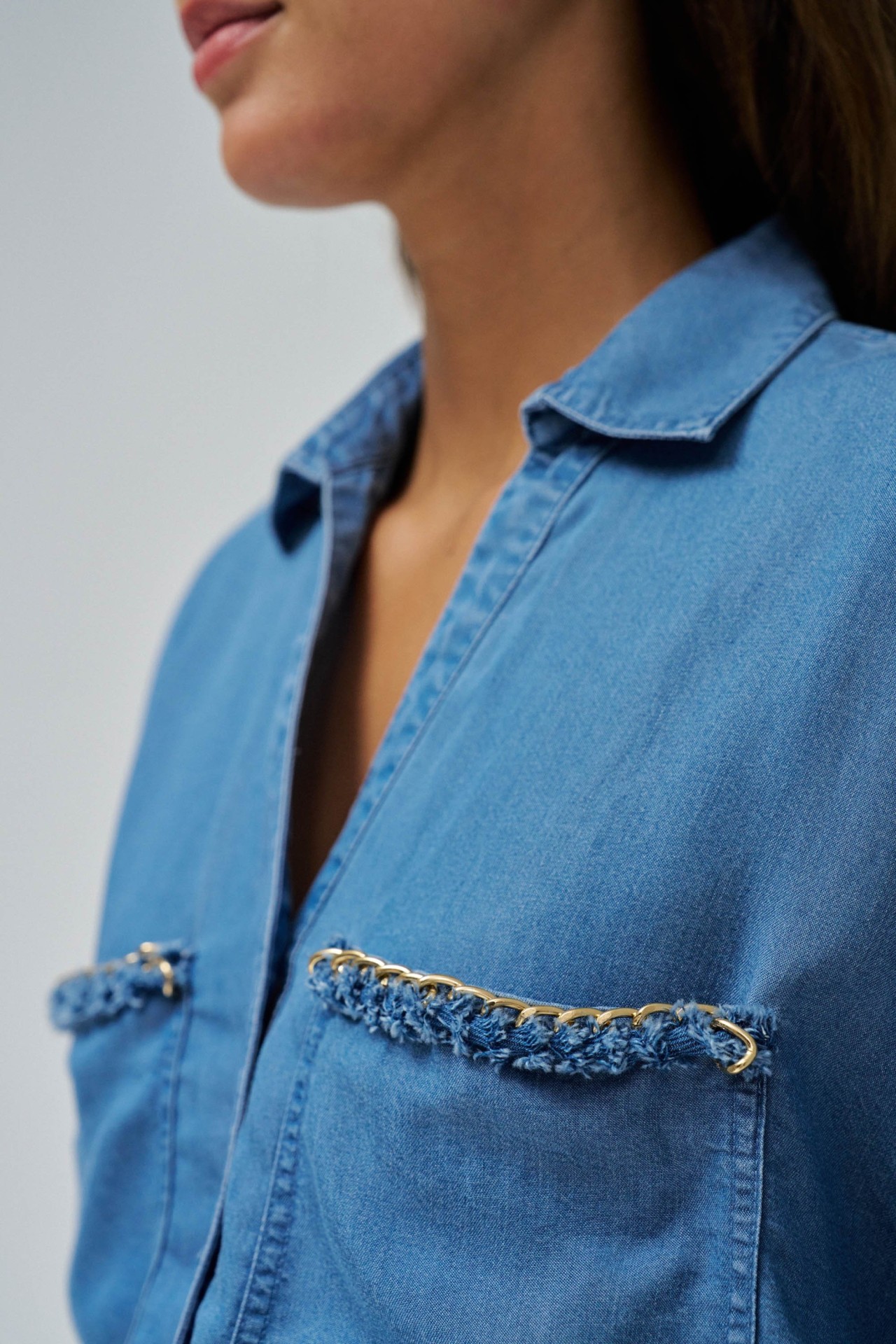 LIGHTDENIM SHIRT WITH POCKETS