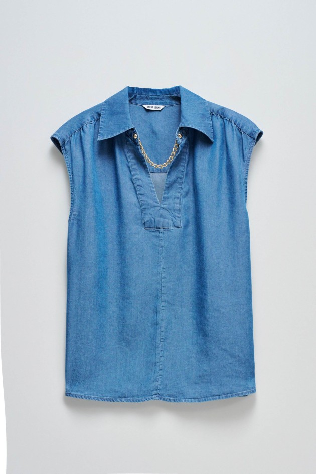 BLUSA EN LIGHTDENIM