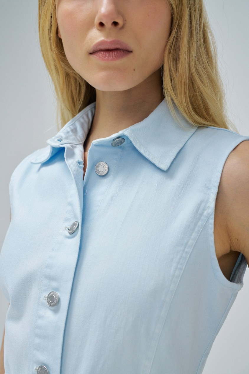 MIDI JEANSKLEID