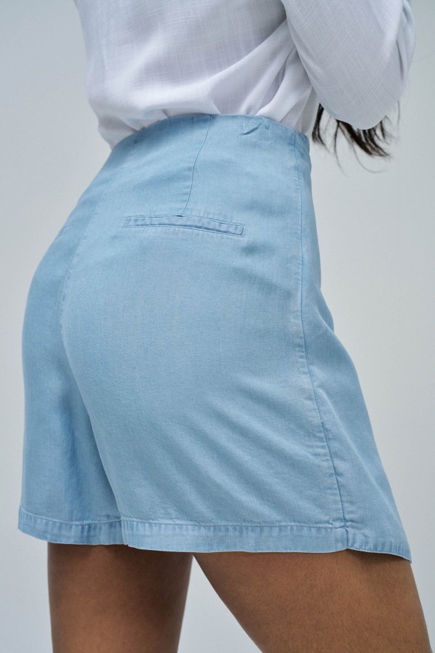 SKORT IN LIGHTDENIM