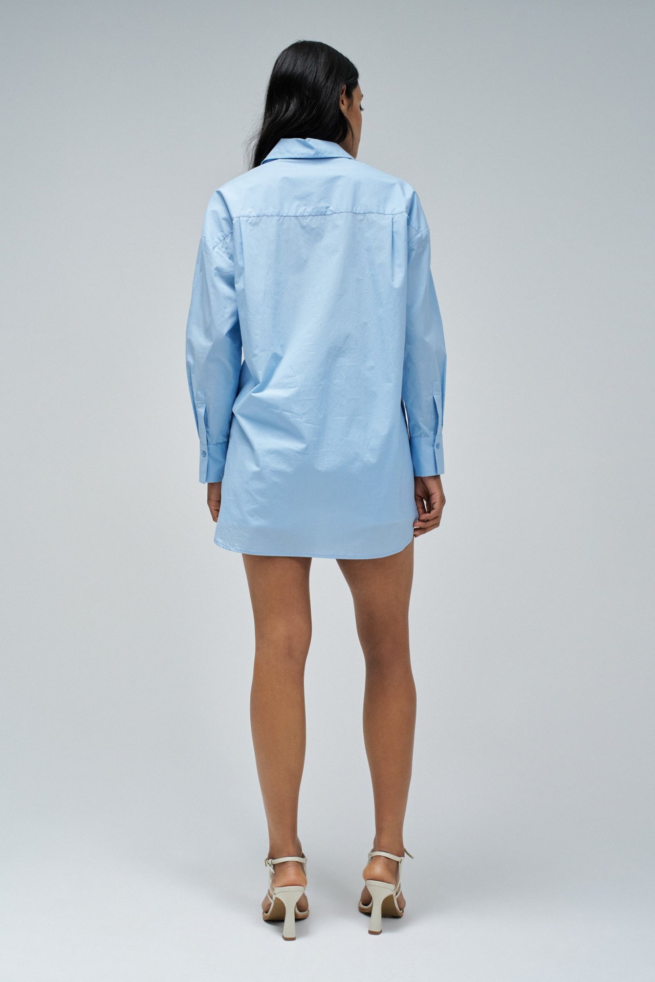 CAMISA DE POPELINA CON BRILLANTES