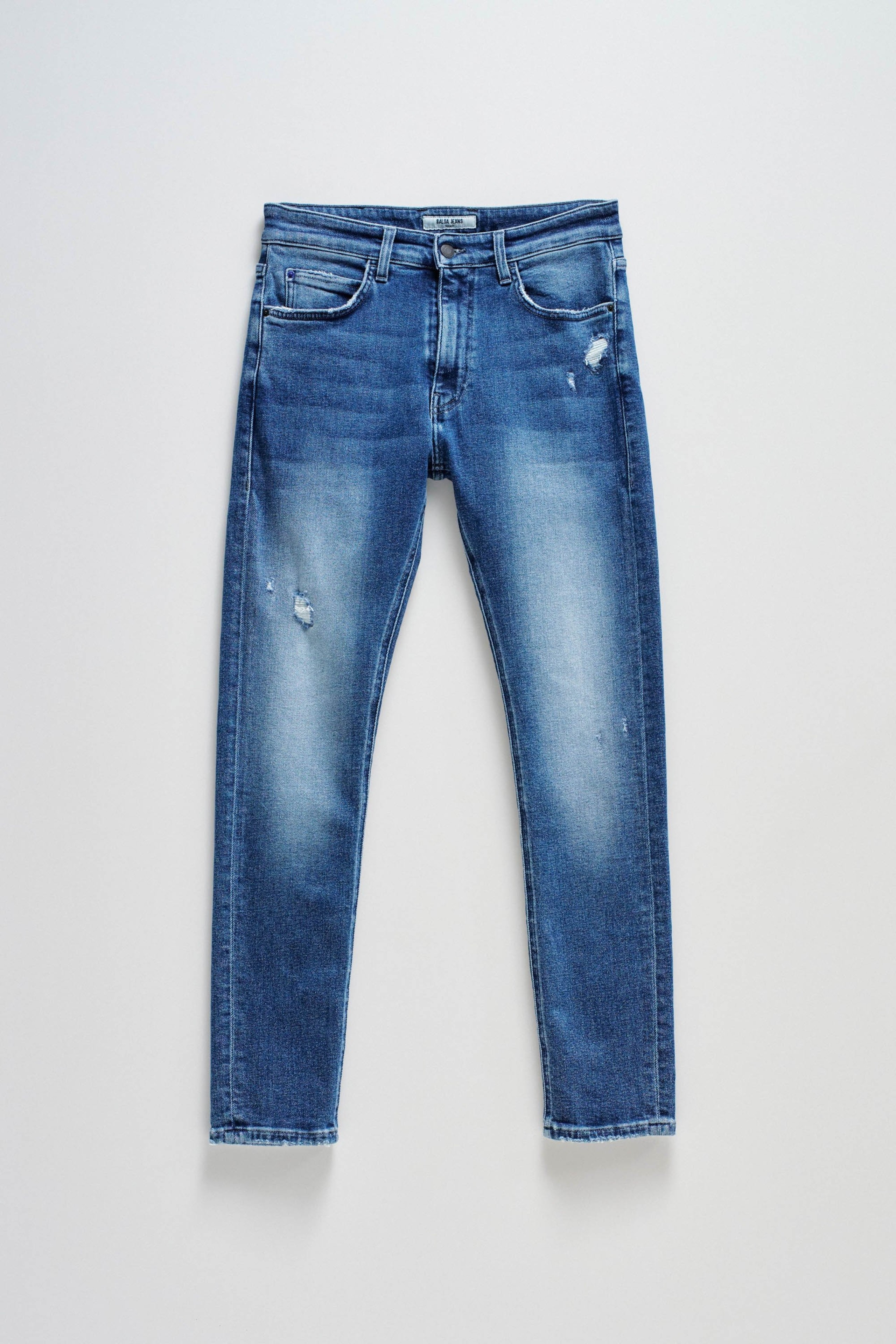 JEANS SKINNY FIT COM ROTOS