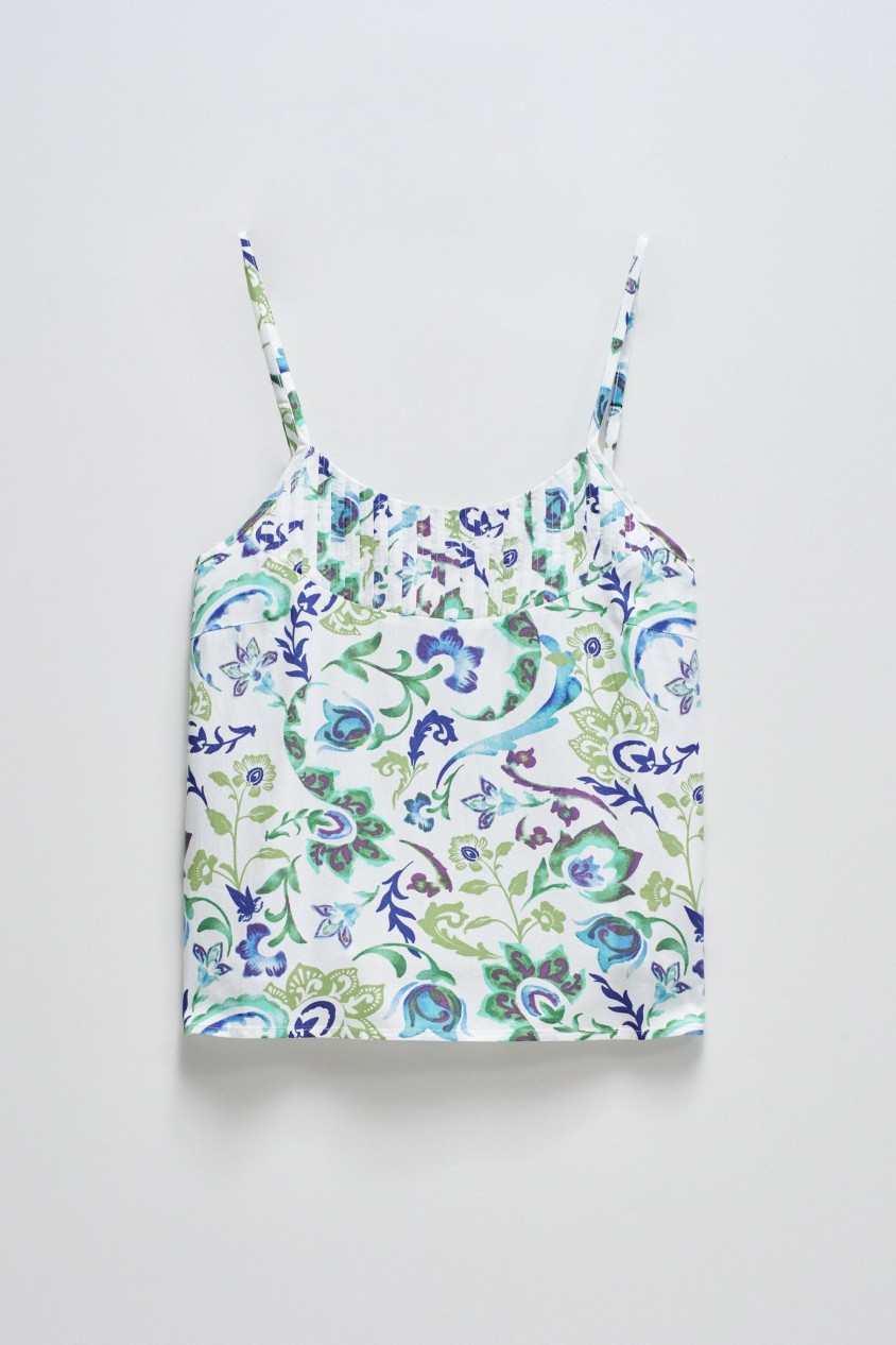 TOP AVEC MOTIF FLORAL