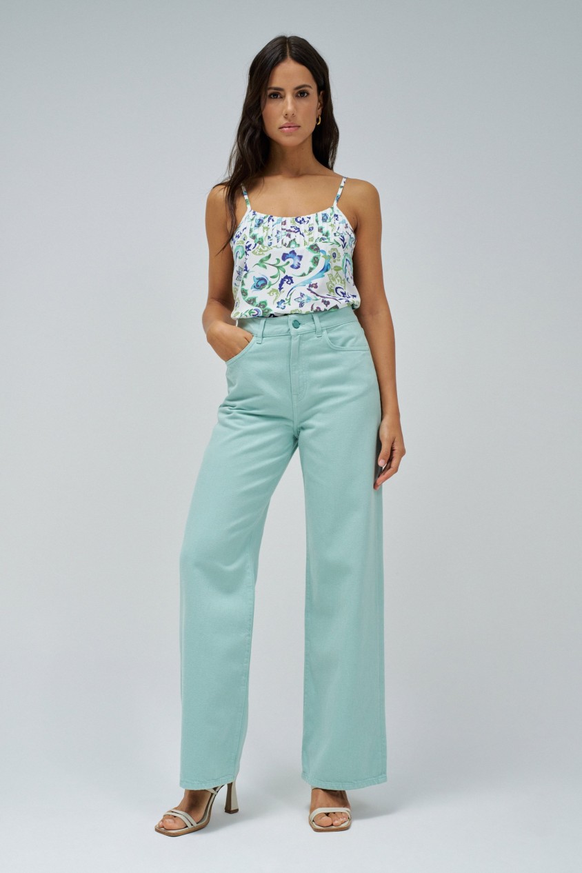 TOP AVEC MOTIF FLORAL