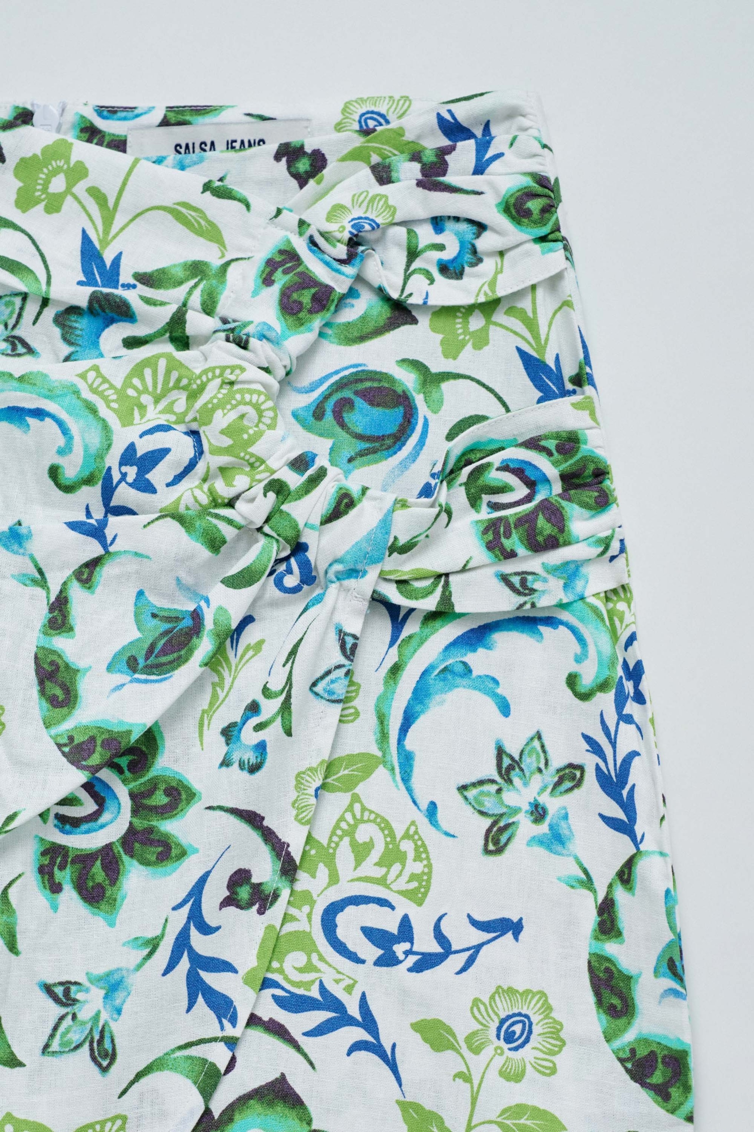 JUPE-CULOTTE EN MÉLANGE DE LIN