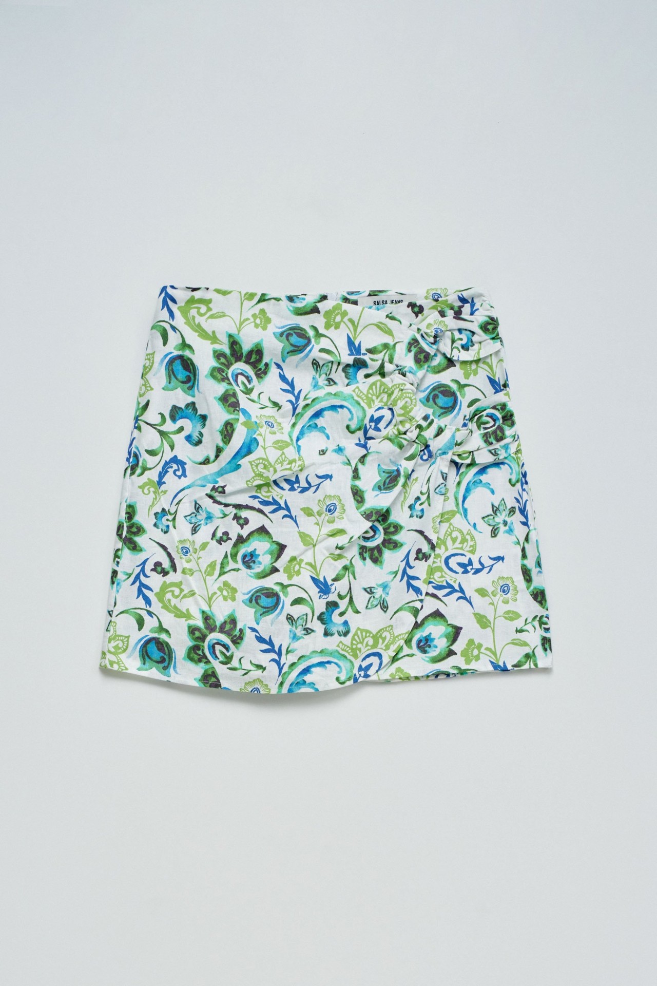 JUPE-CULOTTE EN MÉLANGE DE LIN