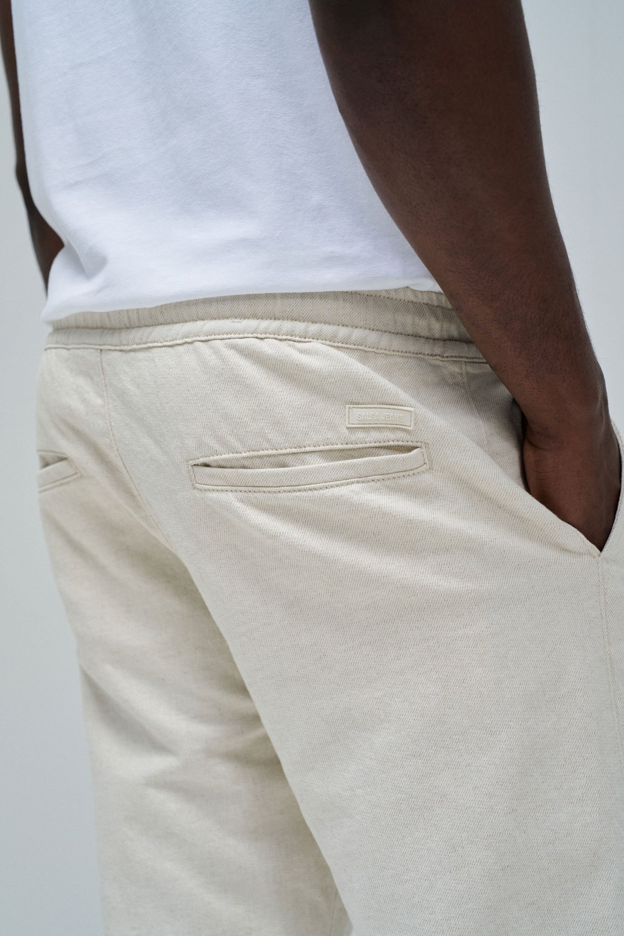 JOGGERS TROUSERS WITH LINEN