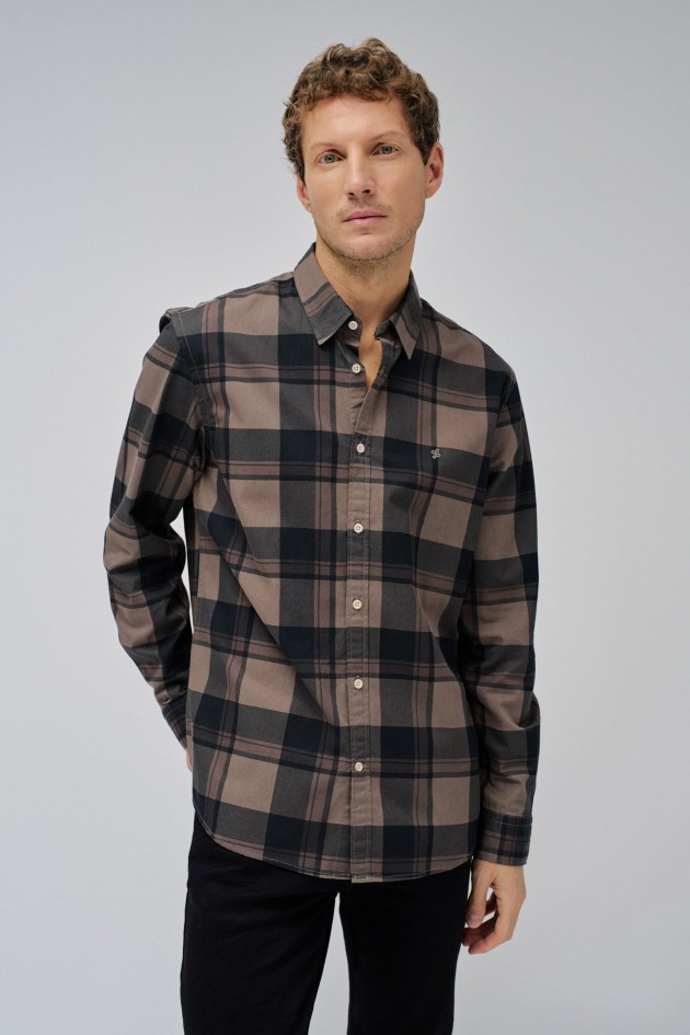 CHEMISE  CARREAUX
