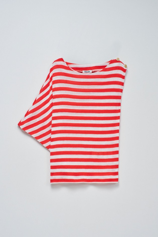 ASYMMETRIC TOP WITH STRIPES