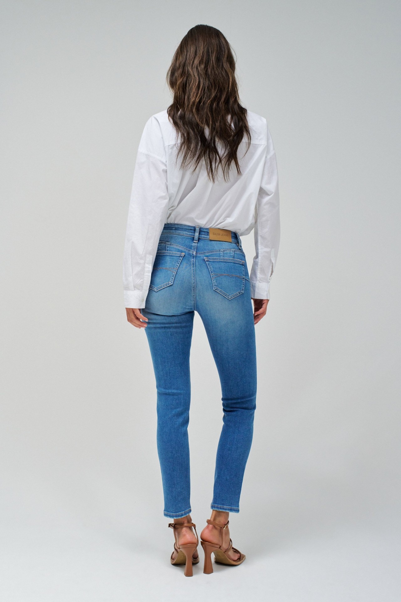 DESTINY PUSH UP CROPPED SKINNY JEANS