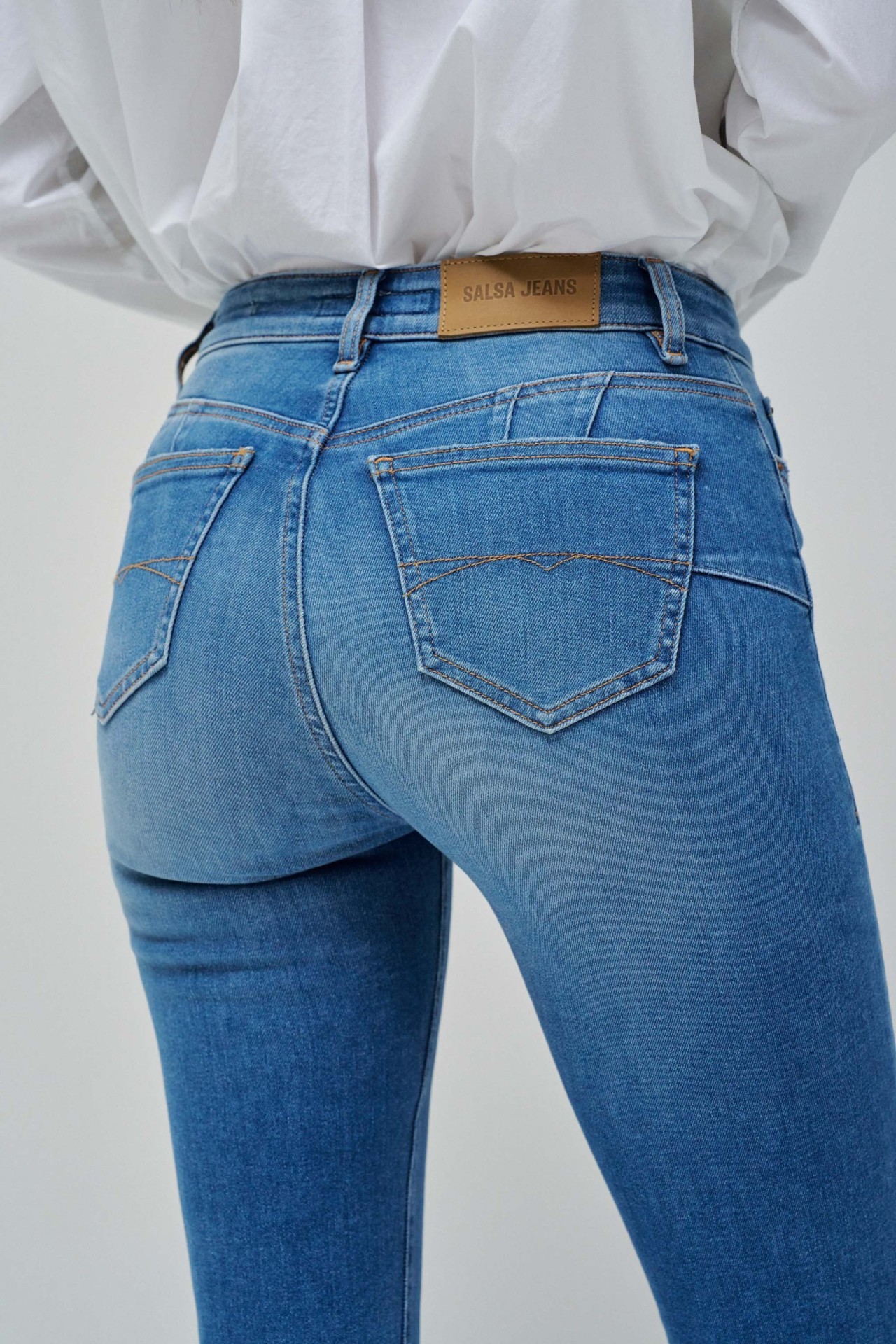 DESTINY PUSH UP CROPPED SKINNY JEANS