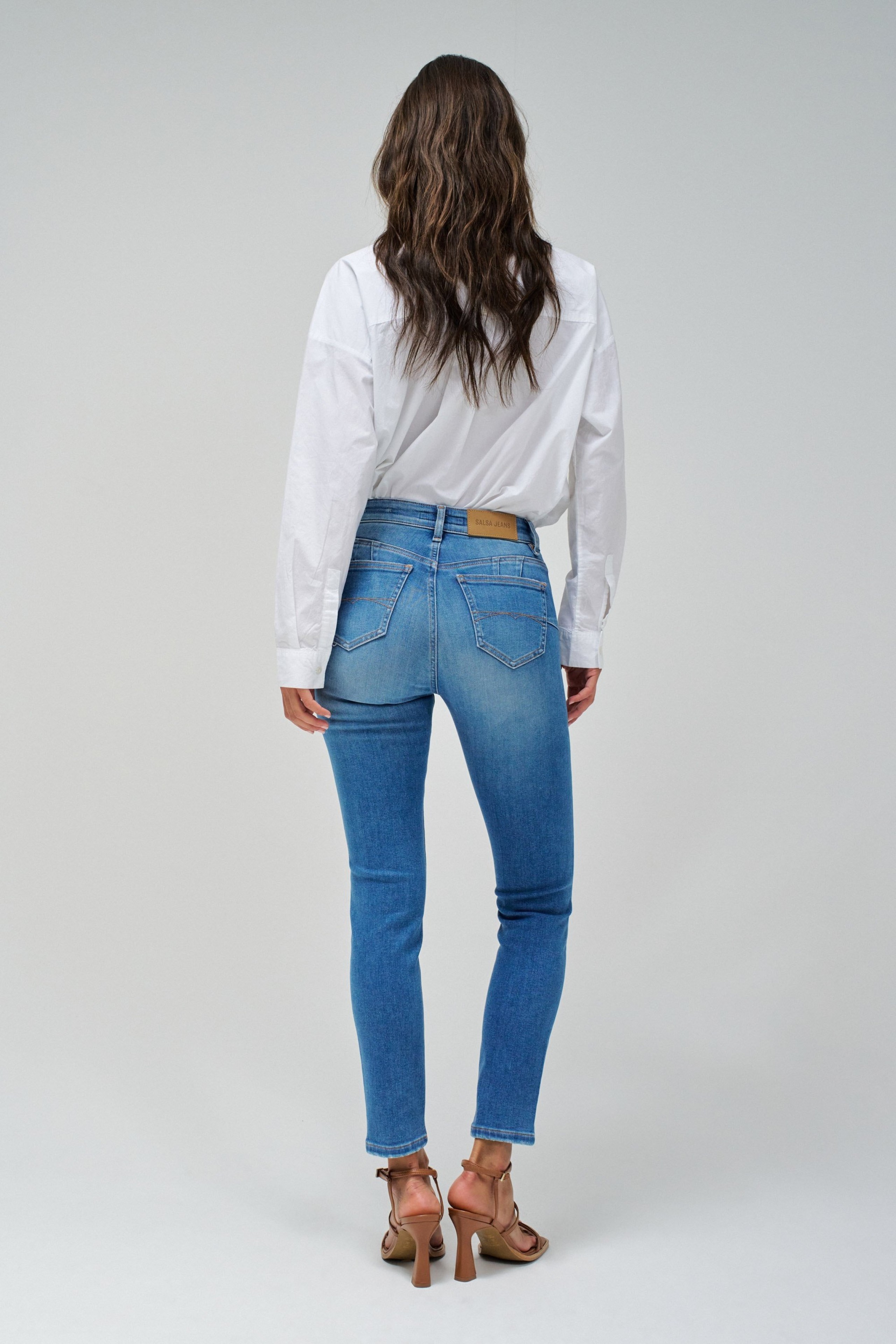 DESTINY PUSH UP CROPPED SKINNY JEANS