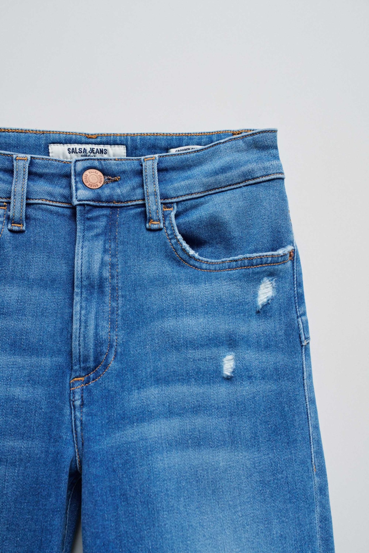 DESTINY PUSH UP CROPPED SKINNY JEANS