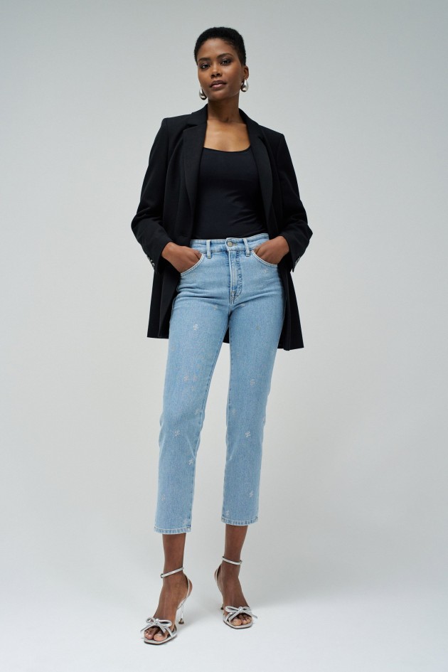 FAITH PUSH IN CROPPED SLIM JEANS