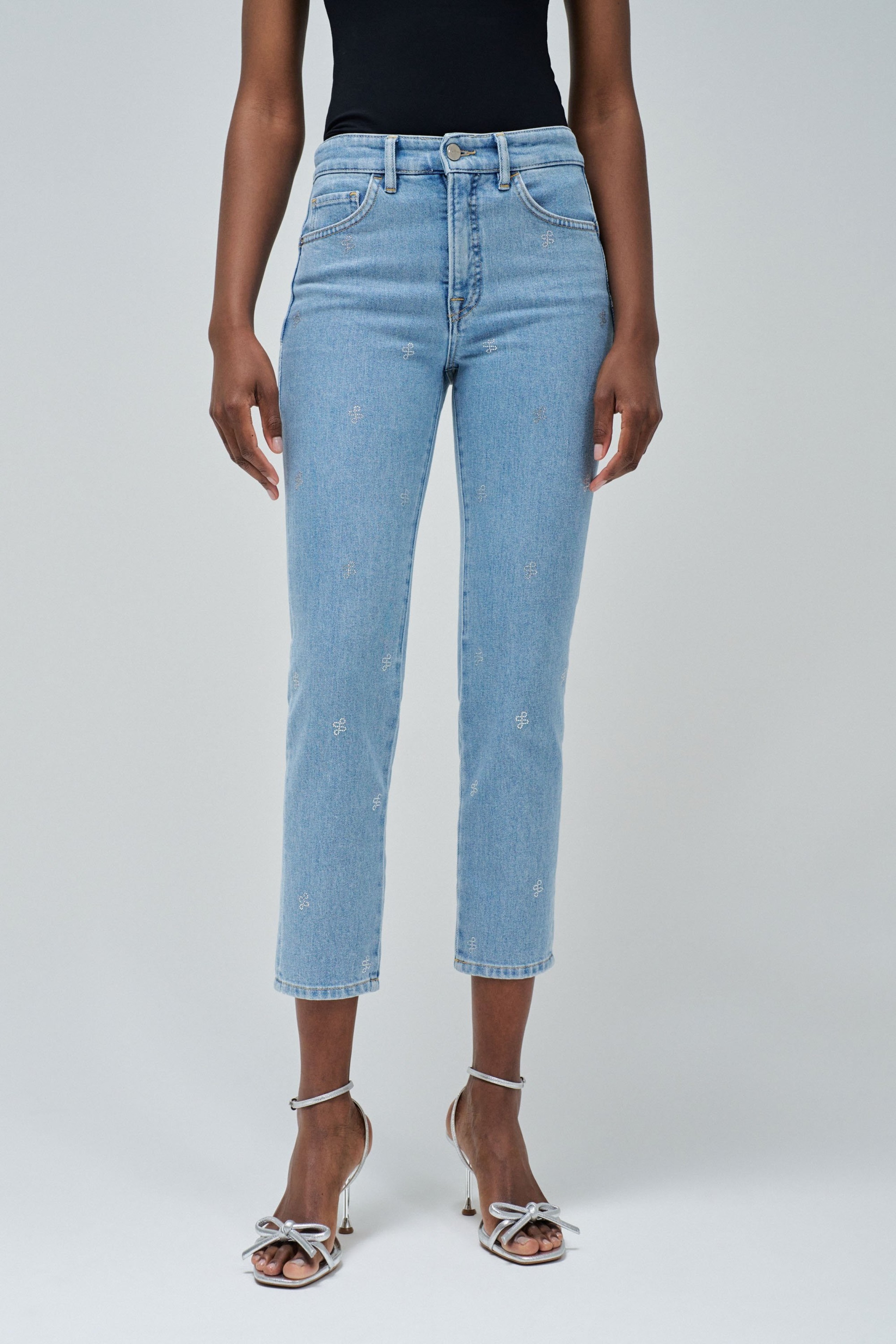 FAITH PUSH IN CROPPED SLIM JEANS